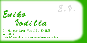 eniko vodilla business card